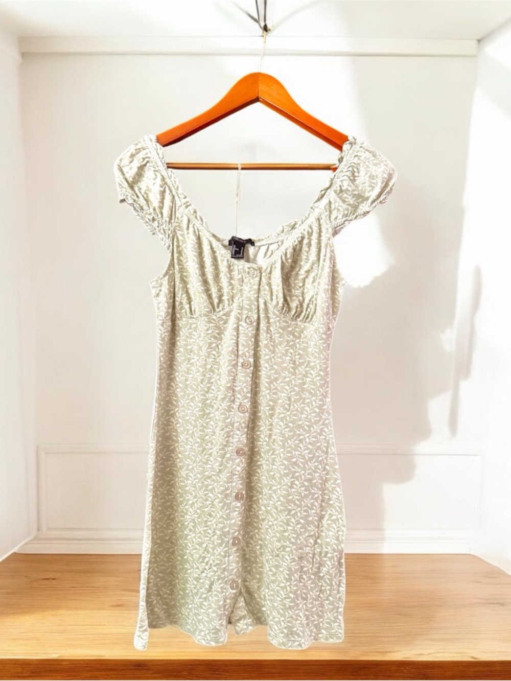 Forever 21 Light Sage Floral Mini